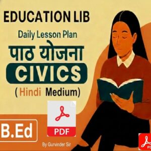 Civics Lesson Plan for Bed Hindi Pdf