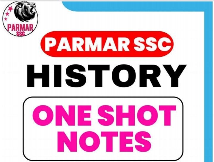 History one shot notes parmar ssc
