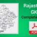 Rajasthan GK Complete Notes in Hindi Pdf